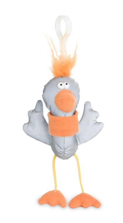 Reflexní přívěsek 3D - pštros - splňuje evropskou normu kvality EN 13688